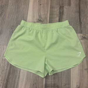 Gymshark Light Green Athletic Shorts